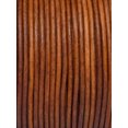 thumbnail image 2 of Cords Essentials Round Genuine Leather String Cord, Rope for Jewelry Making, Necklaces, Bracelets, Kumihimo Braiding, Wraps, Crafts and Hobby Projects (Distressed SADDLE, 3.0 MM), 2 of 4