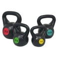 thumbnail image 2 of BalanceFrom Wide Grip 4 Piece Kettlebell Exercise Fitness Weight Set, Includes 5 lbs, 10 lbs, 15 lbs, 20 lbs, 2 of 10