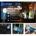 thumbnail image 6 of WUBEN Mini Flashlight Keychain 500Lumens Bright 5 Modes Pocket Flashlight EDC Keychain Magnetic Hat Clip Black, 6 of 11