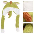 thumbnail image 2 of MasteelfCA 1Pc Plush Dinosaur Hat Cartoon Dinosaur Funny Plush Creative Photo Prop, 2 of 8