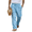 Sky Blue_007, variant on Domuza Men's Cotton Linen Pants Elastic Waist Drawstring Casual Trouser Lightweight Straight-Legs Loose Beach Yoga Pants Army Green XL