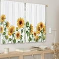 thumbnail image 5 of Spring Floral Curtains, Rustic Flower Window Curtains 28x40 Inch for Bedroom Living Room Decor, Farmhouse Botanical Plant Colorful Wildflower Window Drapes Treatment Draperes (2 Panels), 5 of 6