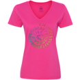 thumbnail image 3 of Inktastic Pi Day Pi Numerals in Rainbow Spiral Women's V-Neck T-Shirt, 3 of 5