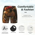 Zufioo HipHop Guinea Pig. Mens Swimsuit Trunks with Compression Liner