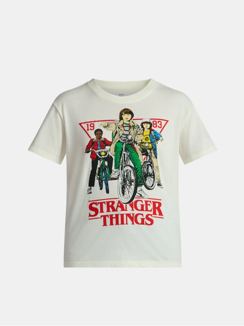 Netflix Stranger Things Graphic Tee with Short Sleeves