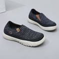 thumbnail image 4 of Orthopedic Walking Shoes fo Women Wide Toe Box Breathable Knit Mesh Comfortable Soft Sole Arch Support Workout Gym Shoes Black Size 8, 4 of 7