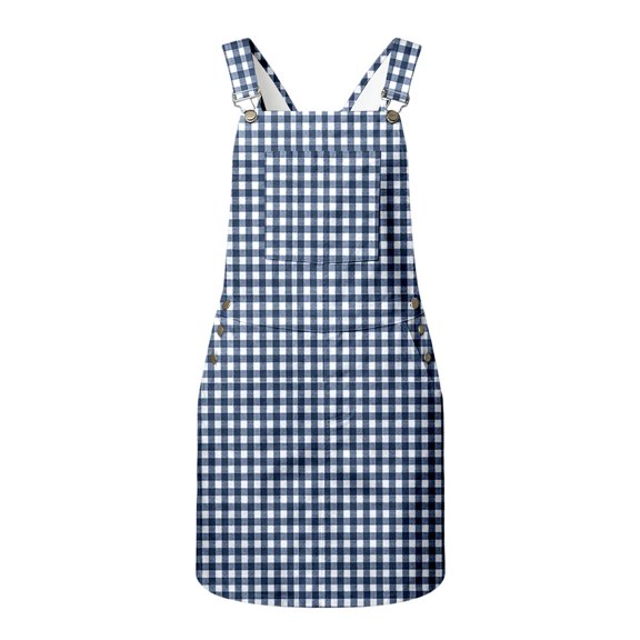 Bobifish Toddler Girls Suspender Dress Kids Girls Sleeveless Plaid Printed Cross Back Dress With Pocket Casual Kids Girls Dresss