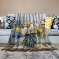 thumbnail image 2 of Pratyus Flowers Birds Cozy Throw Blanket for All Seasons Lightweight Anti-Wrinkle Velvet-Like Texture 60x80in, 2 of 6