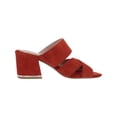 thumbnail image 5 of Kenneth Cole New York Womens Maisie Stitch Suede Square Toe Heel Sandals, 5 of 5