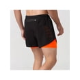 thumbnail image 3 of Mens 2 In 1 Running Shorts Quick Dry Athletic Shorts With Liner, Workout Shorts With Zip Pockets And Towel Loop Double-Layer Fitness Shorts To Prevent Exposure Orange XL, 3 of 7