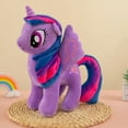 thumbnail image 2 of My Little Pony-figuras de peluche Multicolor para niños, juguetes de dibujos animados, Rainbow Dash Twilight Sparkle Pony, regalos de Anime, 20/30/40cm, 2 of 5