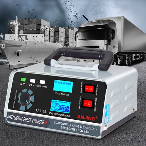 400W Car Battery Charger 12V/24V Automatic Smart Battery Charger/Maintainer, Automatic Pulse Repair Trickle for Car, Lawn Mower, Motorcycle, Boat, SUV