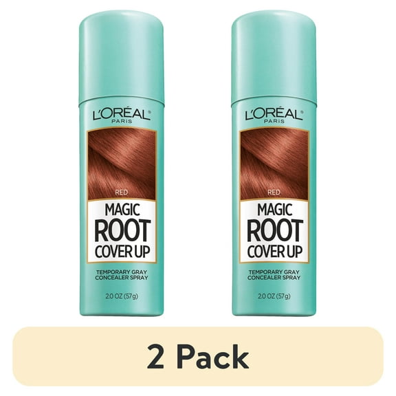 (2 Pack) L'Oreal Paris Magic Root Cover Up Gray Concealer Spray Dark Brown, 2 Oz