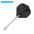 thumbnail image 4 of Uxcell Vuelo de Dardos, Paquete de 12 Accesorios de Dardos Estilo Manchado, Negro, Gris, 4 of 5