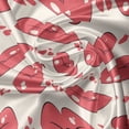 thumbnail image 7 of Ambesonne Kissing Valance & Curtain, Lip and Heart Shape Motif, 55"x36", Dark Coral and Champagne, 7 of 7