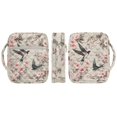 thumbnail image 2 of ZUXONGSY Bird Cherry Blossom Print Bible Cover for Women Large Bible Bag Multifunctional Scripture Bag with Multiple Pockets Journal Case for Study, 2 of 7