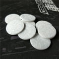 TUIBELY 200 White Felt Furniture Pads 12mm Round, Protects Floors