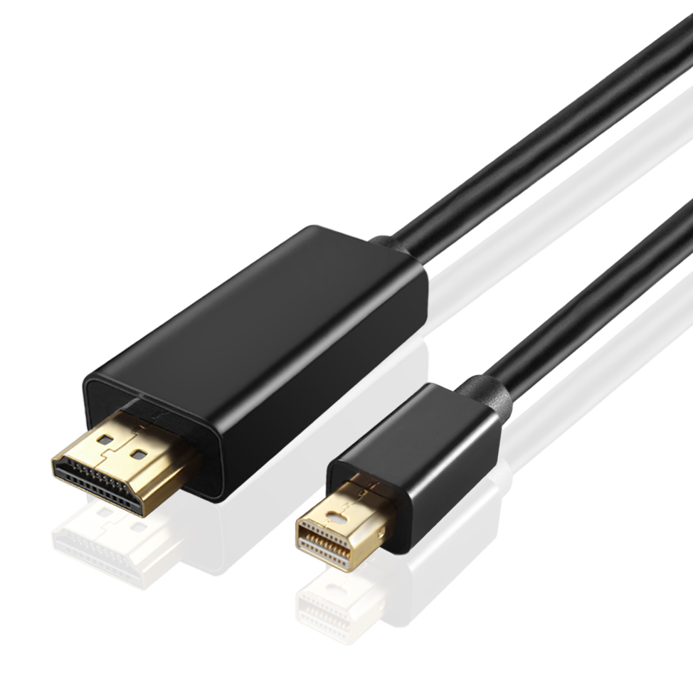 Adaptador HDMI A Mini DisplayPort - Soporta 4K A 60Hz, Cable De 1 M, Compatible Con Proyector, Monitor, Portátil (no Funciona Al Revés)