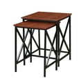 thumbnail image 2 of Pemberly Row 2 Piece Nesting End Table Set in Cherry, 2 of 3