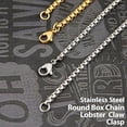 thumbnail image 4 of Hip Hop Fashion Stainless Steel Skateboard Pendant with Box Chain 24" SCP 184 S, 4 of 5