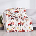 thumbnail image 4 of Salouo Tractor With Farm Animals Print Throw Blanket Gifts for Women Men Soft Flannel Blanket for Home Living Room Decor Bedroom Blanket Gifts for Mom Dad -50"x40", 4 of 7