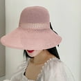 thumbnail image 6 of Shenmeida Women Sun Hat Foldable Sun Protection Cap Summer Wide Brim Empty Top Beach Hollow Out Hat Headwear, 6 of 7