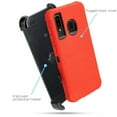thumbnail image 3 of for Samsung Galaxy A20 A30 A50 Case Heavy Duty Shock Absorption Shockproof Kickstand Armor Case with Belt Swivel Clip Holster Cover (Red), 3 of 4