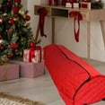 thumbnail image 3 of Simple Living Red Quilted Rolling Christmas Tree Storage Bag for Trees Up to 7.5', 3 of 3