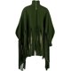 thumbnail image 5 of Top de flecos de manga larga con cuello alto para mujer Abrigo de poncho con borla de talla grande Adepaton HMFJ296-26, 5 of 7