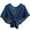 Blue, variant on KuKuzhu Knitted Detachable Fake Collar Shawl Wrap Decorative Tie Knot Front Fasle Collar