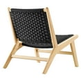 thumbnail image 4 of Side Dining Chair, Black Natural, Wood, Kitchen Cafe Bistro Hospitality Restaurant, Modern Contemporary HB36065, 4 of 9