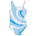 thumbnail image 3 of Disney Lilo & Stitch Little Girls UPF 50+ One Piece Bathing Suit Blue / White, 3 of 5