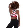 thumbnail image 3 of Padded Red Camo Sports Bra, 3 of 5