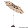thumbnail image 5 of Veryke 9 Feet Solar Powered Outdoor Patio Umbrella Metal Frame Folding Sunshade with LED Lights in Wine Red, 5 of 11