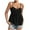 Black, variant on Njagoc3 Womens Spaghetti - Strap V - Neck Ruched - Bust Flowy Cami Top - Flattering for Summer Dates