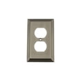 thumbnail image 1 of Nostalgic Warehouse 719812 Deco Switch Plate with Outlet, Antique Pewter, 1 of 2