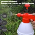 thumbnail image 4 of White Hand Pump Pressure Sprayer, Adjustable Copper Nozzle Water Spray Bottle for Houseplants Garden Watering and Cleaning, 1 Liter, 4 of 7