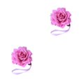 thumbnail image 3 of QualitChoice Curtain Tieback Punch-free Stylish Flower Shape Decorative Replacement Home Buckle Fastener Ornament Accessories Purple 2PCS, 3 of 6