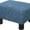 Blue, variant on Ottoman Foot Rest, Small Foot Stool with Linen Fabric Upholstery and Plastic Legs, Cube Ottoman for Living Room, Blue