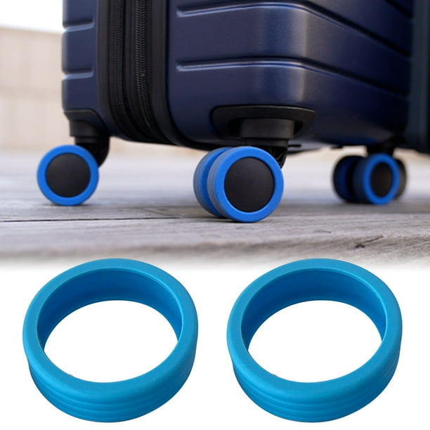 Cubierta de ruedas para maleta con ruedas, 8 piezas Ruedas para maletas de equipaje Cubierta de ruedas que absorben los golpes Protectores de piso para ruedas de muebles Máxima comodidad