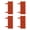 Burgundy, variant on lanema 4Pcs Plastic Garden Retaining Fence Stone Look Border Panels Garden Edging