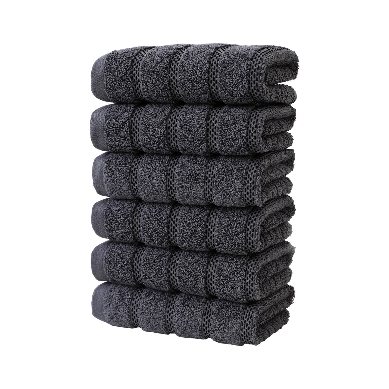 Summer Savings Clearance! Boovnll 6 Pack Hand Towels for Bathroom, 13x29" Super Soft & Absorbent Quick Dry Solid Color Cotton Towels, Thicken Microfiber Hand Towels for Hotel, Pool, Spa, Beach, Towels