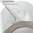 thumbnail image 3 of Cinta de parte inferior impermeable Unique Bargains 1 rollo 16.40ftx3.94"x0.04" Cinta flexible para RV, casa móvil, remolque de viaje, parche de reparación de desgarros tono plateado, 3 of 7