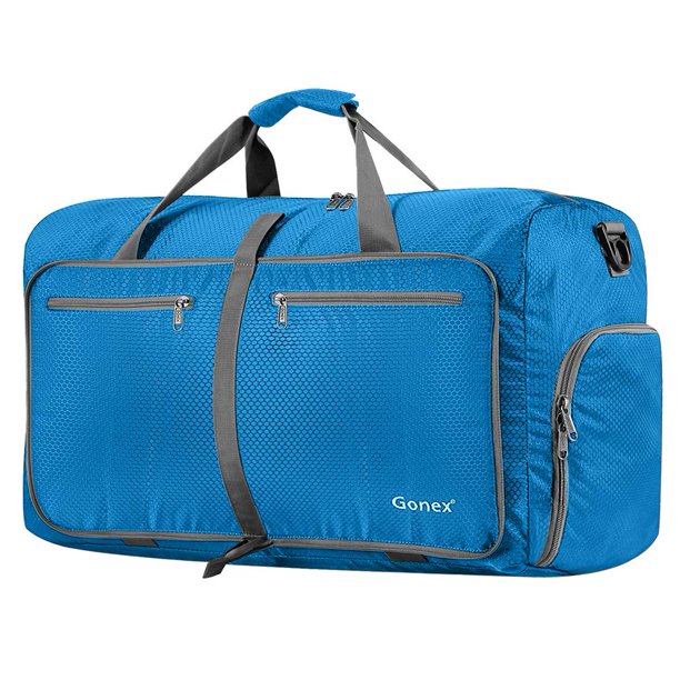 Bolsa de viaje Gonex 150 L con compartimento para zapatos, color azul cielo