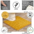 thumbnail image 3 of Contour Bath Rug Memory Foam Mat 3D Pebble 20”L x 20”W Yellow Mustard, 3 of 6