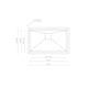 thumbnail image 2 of Tarja Tecnolam glamour 77 x 45 x 19 Submontar 1 tina INOX, 2 of 4