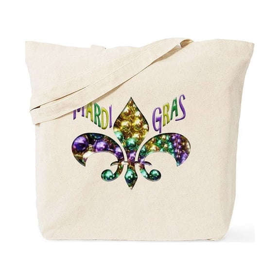 CafePress - Mardi Gras Fleur Tote Bag - Unisex Canvas Tote Bag, Beige, 1-Piece