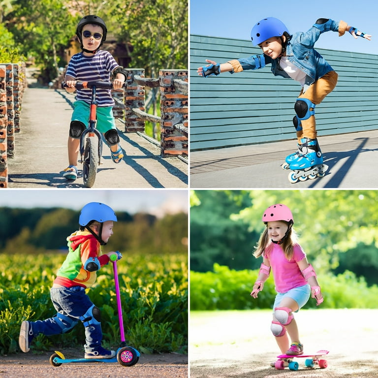 Casque 1 Set Enfant Adulte Roller-skate Protection Gear Casque Balance  Voiture Patinage Ski Roller Protecteur Sport Casque Protecteurs Kit  Skateboard Vélo Équitation Genouillère pour Enfants Adultes. 