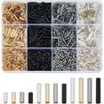 thumbnail image 2 of 1 set 3000Pcs Glass Bugle Beads 12 Styles Tube Beads Kit Seed Loose Spacer Beads Small Craft Beads for DIY Bracelet Necklaces Earring Jewelry Making Hole:0.5mm, 2 of 8
