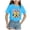 A30-Sky Blue, variant on Hessimy Girls Petal Short Sleeve T Shirts V-Neck Solid Summer Casual Tops(Green,11-12 Years)